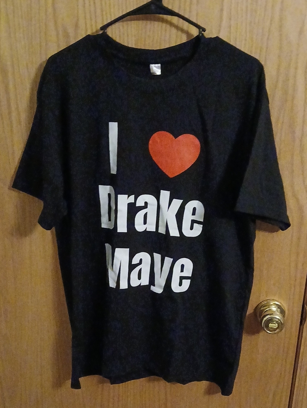 I Heart Drake Maye Black Graphic Tee